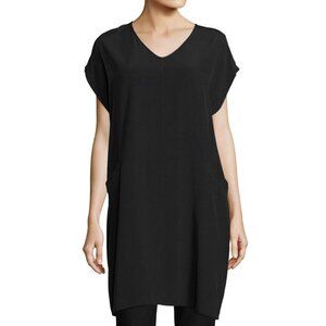 Eileen Fisher Women Tencel Viscose Crepe Tunic Dress
